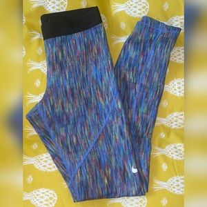 Nike running tights| Size Small |Multi colored